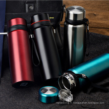 Flacon thermos à double paroi en acier inoxydable